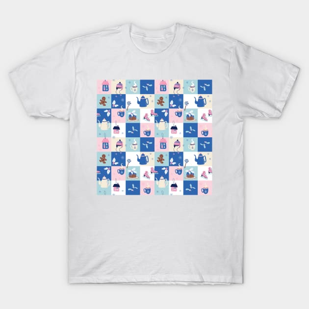 Abstract Christmas geometric pattern T-Shirt by DanielK